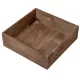 Fa tál négyzetes rusztikus barna M6x20x20cm