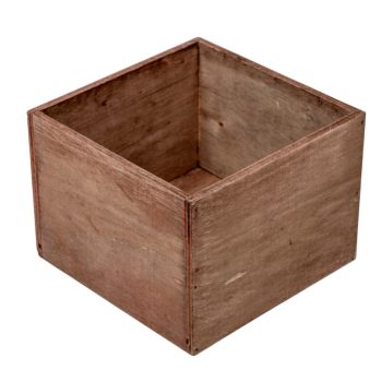 Dekoláda rusztikus kocka barna M12x16x16cm