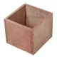 Fa doboz kocka rusztikus barna M8x9x9cm