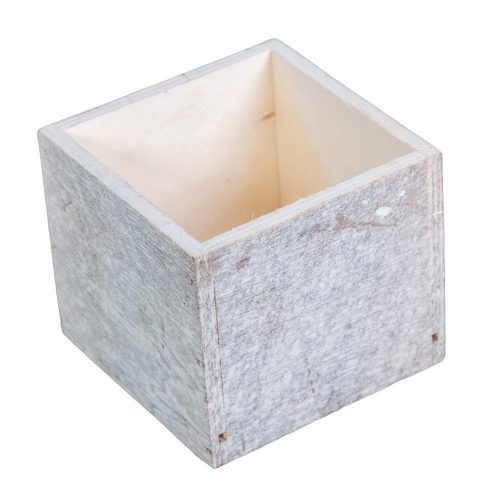 Fa láda szürke koptatott  M8x9x9cm