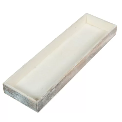 Fa tálca koptatott szürke M3x35x10cm 