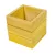 Dekoláda vintage mini sárga M8x8x8cm