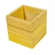 Dekoláda vintage mini sárga M8x8x8cm