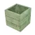 Dekoláda vintage mini zöld M8x8x8cm