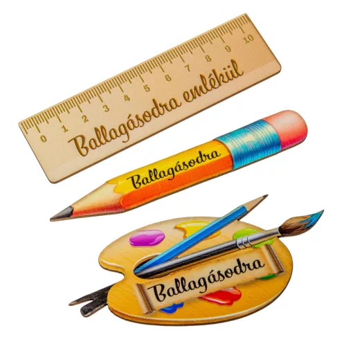 Nyomtatott dekorkarton Ballagás csomag 10cm 3db-os