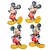 Nyomtatott dekorkarton Mickey egérke 9cm 4db-os
