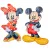Nyomtatott dekorkarton Mickey és Minnie  18cm 2db-os