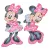 Nyomtatott dekorkarton Minnie egérke 18cm 2db-os