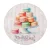 Nyomtatott fa tábla koszorú közép Macaron 11,8cm