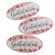 Nyomtatott dekorkarton - Gratulálok ovál tábla 8cm 3db-os csomag