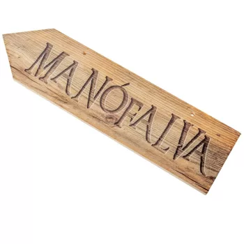 Nyomtatott fa nyíl  Manófalva 30cm