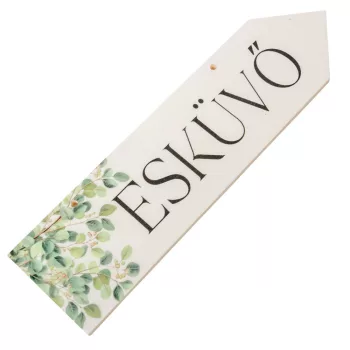 Nyomtatott fa nyíl Esküvő 30cm