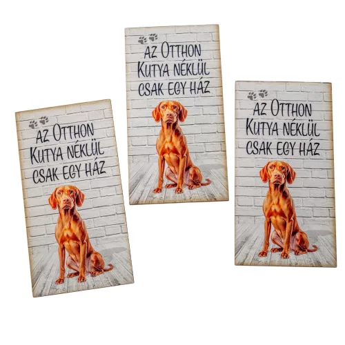 Nyomtatott dekorkarton - Az otthon...- Vizsla 9,5m 3db-os csomag