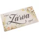 Nyomtatott fa tábla Zárva-Nyitva pasztell rózsás 24,3x13cm 