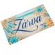 Nyomtatott fa tábla Zárva-Nyitva tengeri 24,3x13cm 
