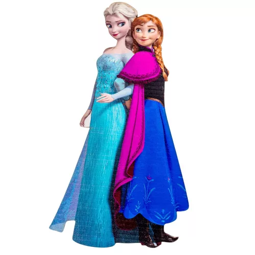 Nyomtatott dekorkarton  Anna és Elza 18cm