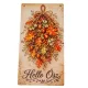 Nyomtatott fa tábla Hello Ősz akasztós tábla 13x24,3cm