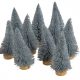 Mini fenyő ezüst glitteres 10cm 10db-os