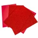 Csillámos dekorgumi piros 20x29,5cm 2mm 10db-os