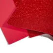 Csillámos dekorgumi piros 20x29,5cm 2mm 10db-os