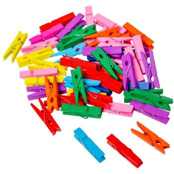 Színes facsipesz 3,5cm 50db-os