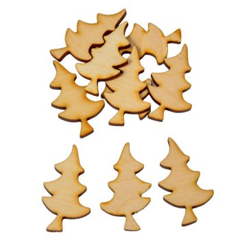 Fenyő spiccel natúr fa 5cm 10db-os