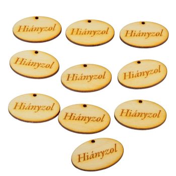 Hiányzol ovál tábla 4cm 10db-os