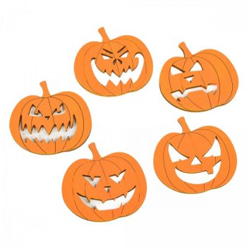 Halloween tök 5cm narancs 5db-os