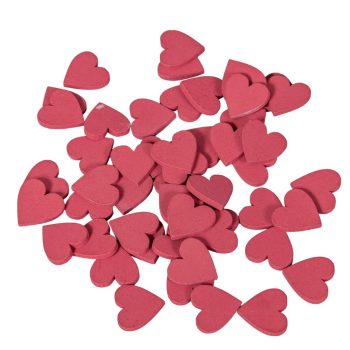 Fa szív piros 2cm 50db-os