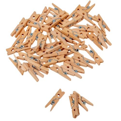 Csipesz fa natúr 2,5cm 50db-os csomag
