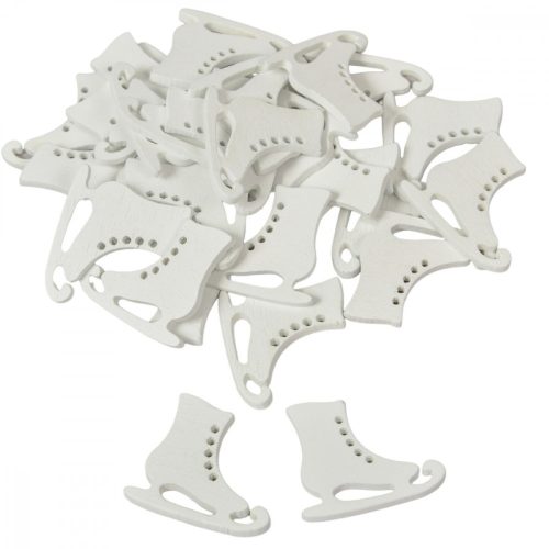 Korcsolya fa fehér 3cm 30db-os