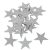 Csillag ezüst 4,5cm 20db-os