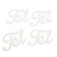 Tél felirat fehér 7 cm 4db-os