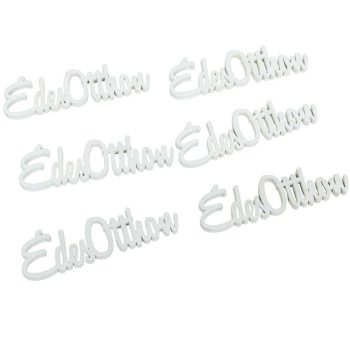 Édes otthon felirat fehér 10cm 6db-os