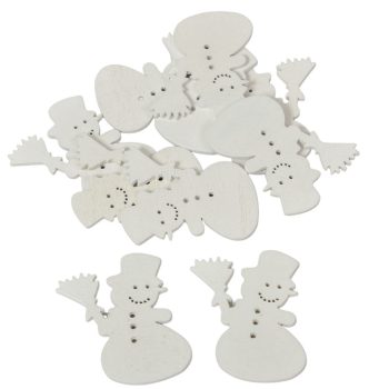 Hóember fehér 6cm 10db-os