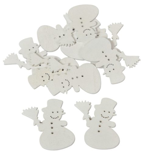 Hóember fehér 6cm 10db-os