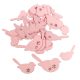 Fa virágmintás madár pink 4-5-6cm 30db-os