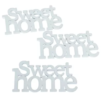 Fa Sweet home felirat 14cm 3db-os