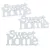 Fa Sweet home felirat 14cm 3db-os