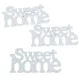 Fa Sweet home felirat 14cm 3db-os