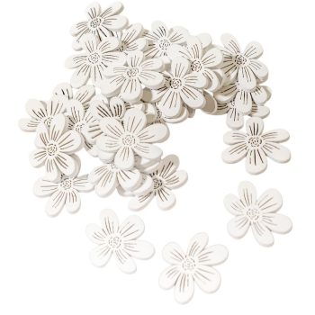 Fa virág fehér 3cm 30db-os