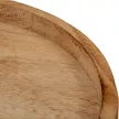 Fa tálca kerek peremes barna D26cm 