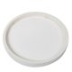Fa tálca kerek peremes fehér D26cm