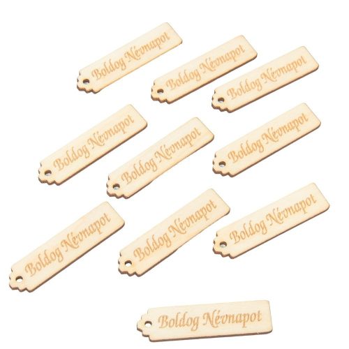 Natúr fa Boldog Névnapot 6,5cm 10db-os
