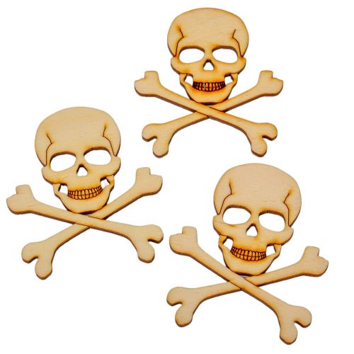 Natúr fa koponya csonttal 8cm 3db-os