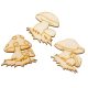 Natúr fa gomba 6cm 3db-os