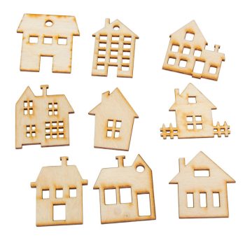 Natúr fa házikó 5cm 9db-os