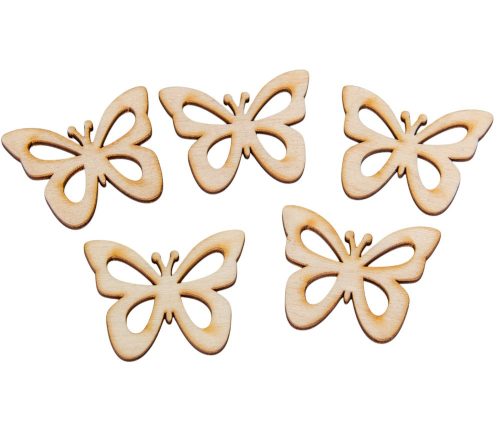 Natúr fa áttört szárnyú lepke 5cm 5db-os