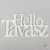 Natúr fa Hello Tavasz felirat fehér 14cm