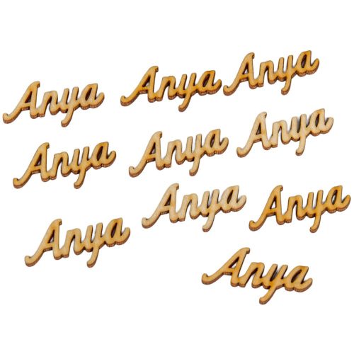 Natúr fa Anya felirat 4,5cm 10db-os